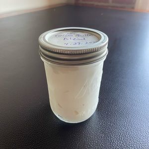 Handmade cocoa butter blend body moisturizer whip